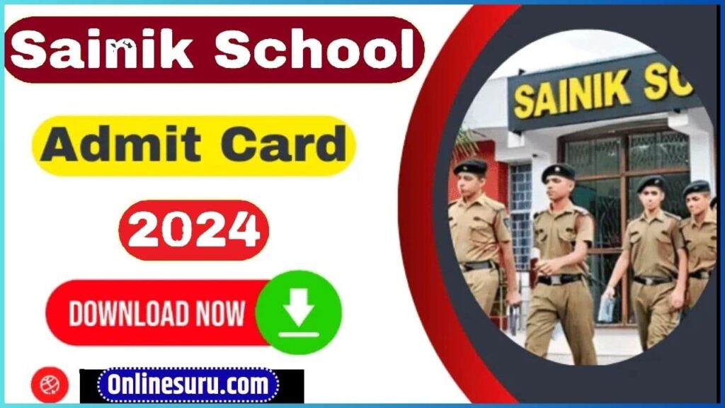 sainik School Admit Card Download