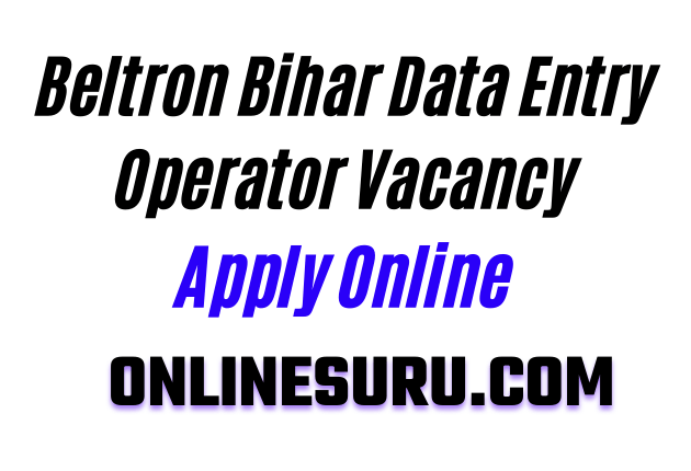 Beltron Bihar Data Entry Operator Vacancy