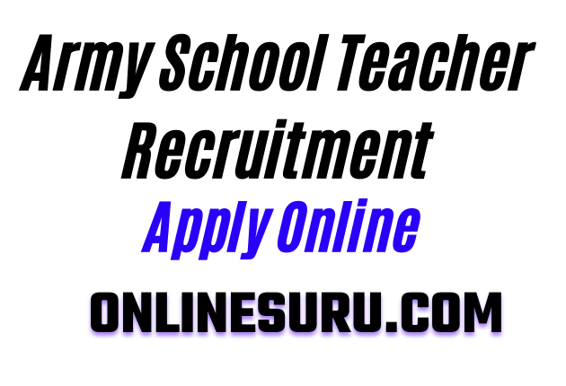 Army School Teacher Recruitment