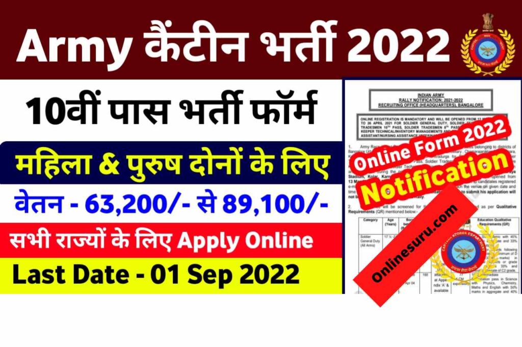 Indian Army Canteen Board Recruitment 2022