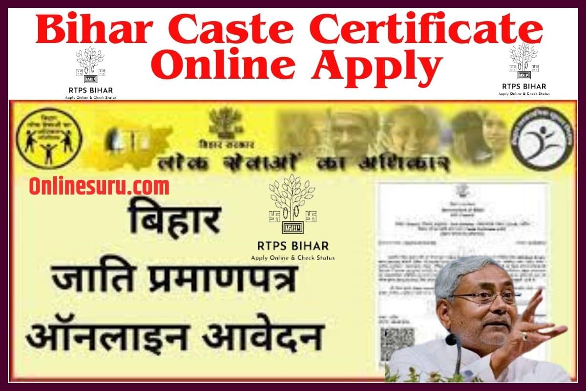 Bihar Caste Certificate Online Apply