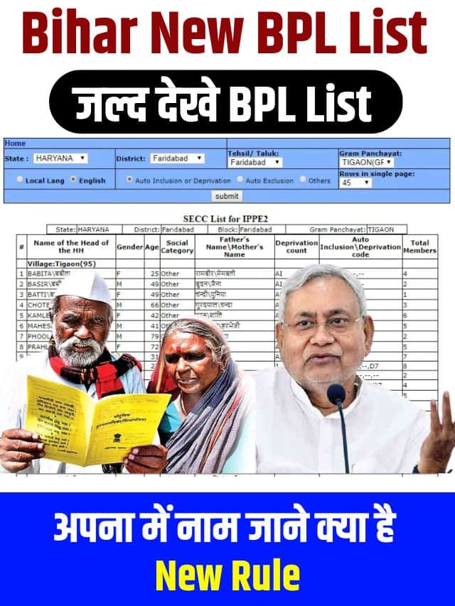 Bihar New BPL List 2023: Download जल्द देखे बीपीएल सूची में नाम