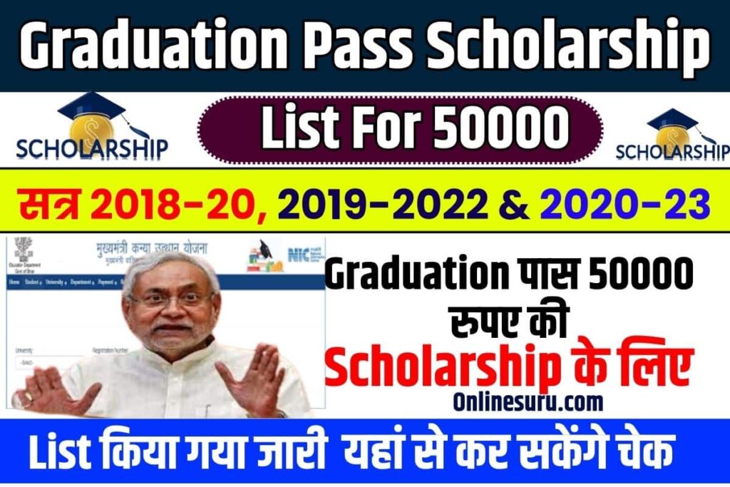 Graduation Pass Scholarship List For 50000