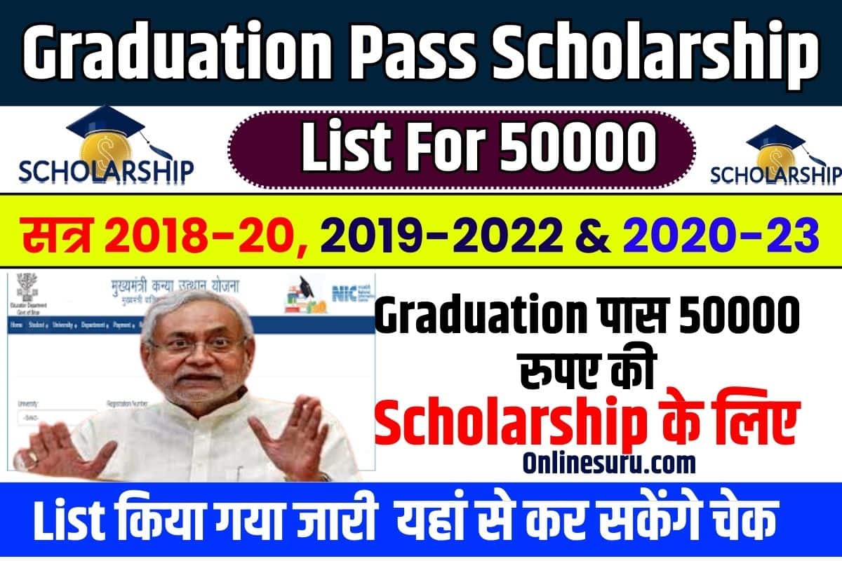 Graduation Pass Scholarship List For 50000