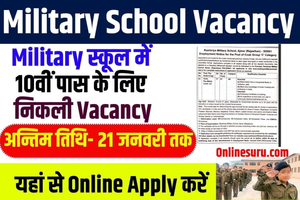 Military School Vacancy