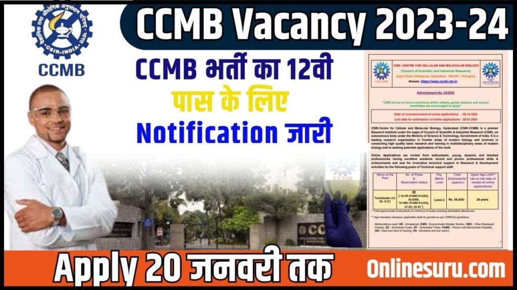 CCMB Vacancy
