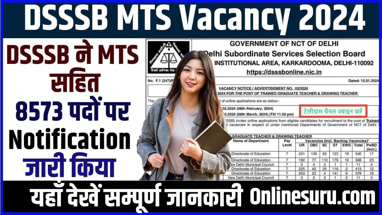DSSSB MTS Vacancy 