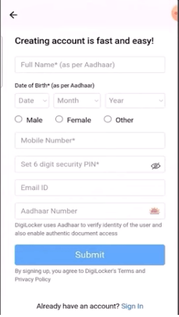 How To Open Account On Digilocker