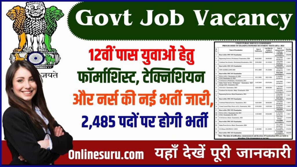 Govt Job Vacancy