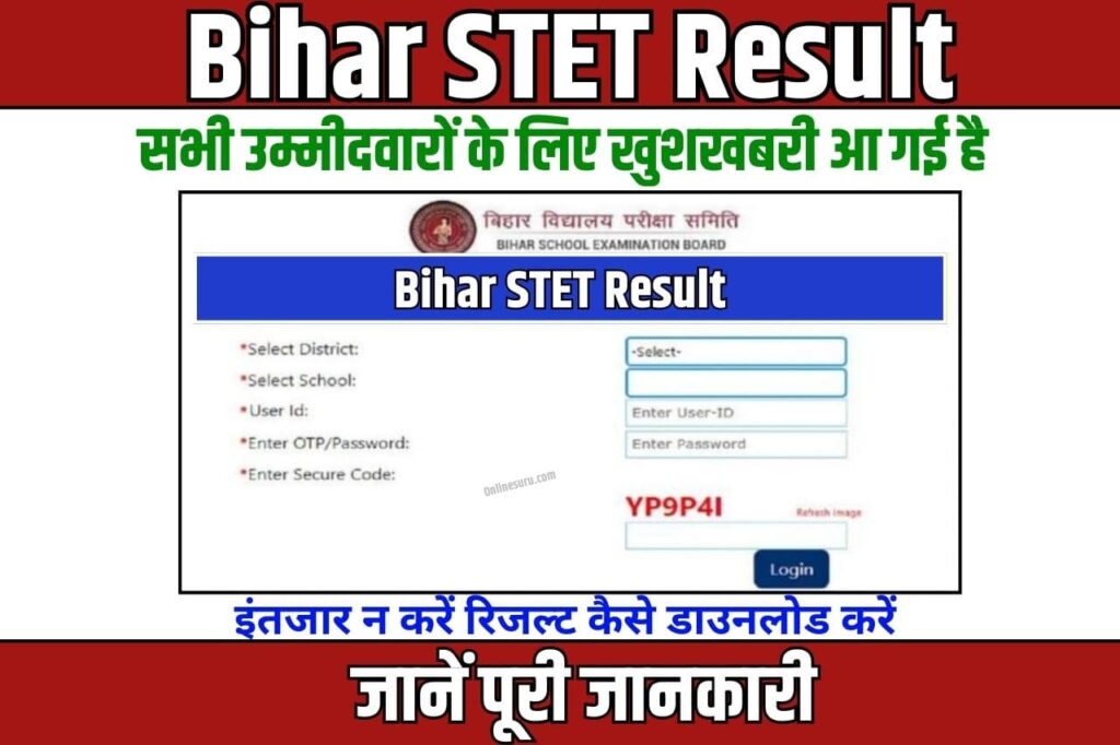 Bihar STET Result