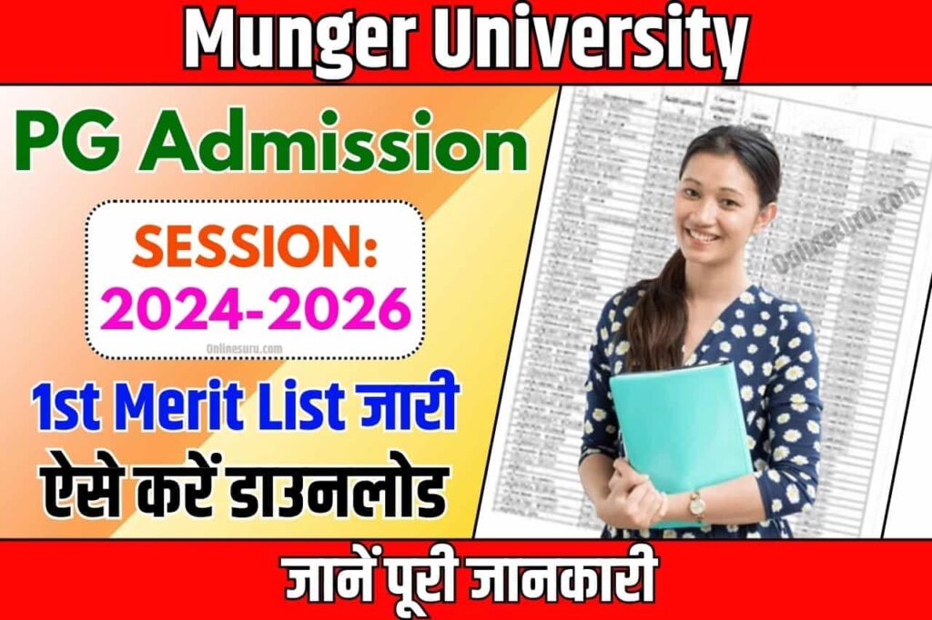 Munger University PG 1st Merit List