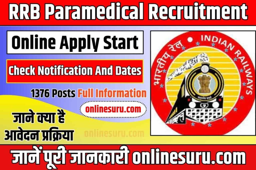 RRB Paramedical Recruitment