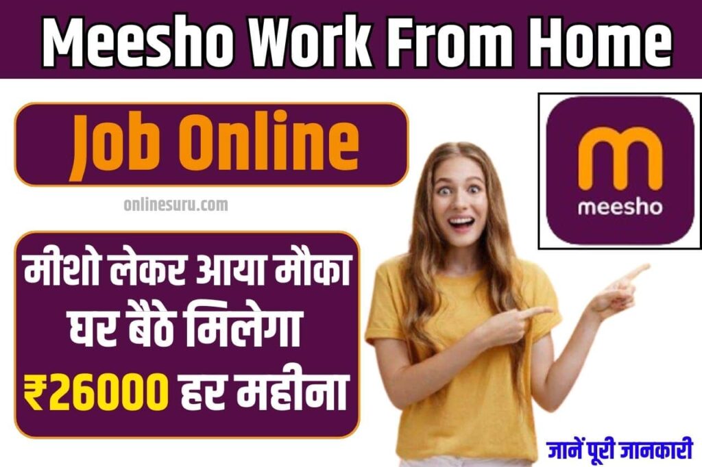 Meesho Work From Home Job Online