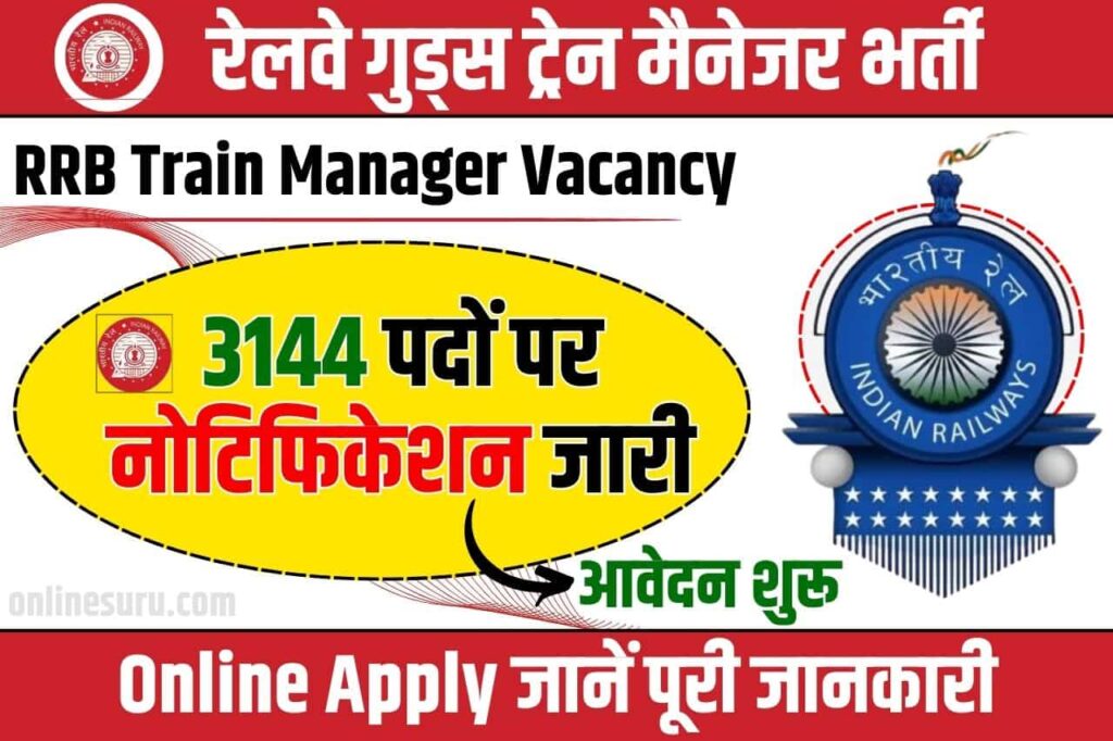 RRB Train Manager Vacancy