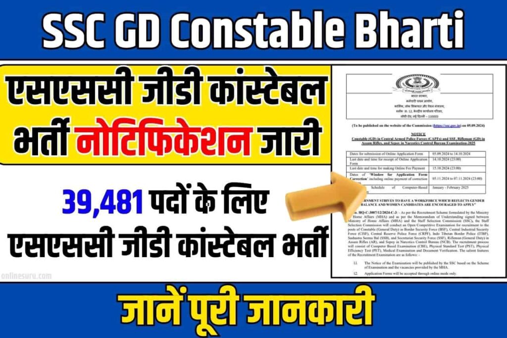 SSC GD Constable Bharti